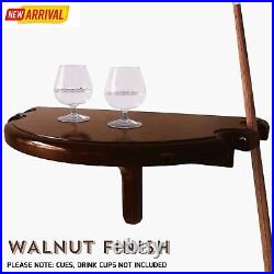 Wall Mount Drink Table Game Room Shelf Cue Holder Billiards Pool Deck Bar Table