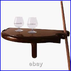 Wall Mount Drink Table Game Room Shelf Cue Holder Billiards Pool Deck Bar Table