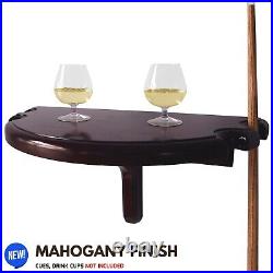 Wall Mounted Drink Table Game Room Cue Holder Billiards Pool Deck Pub/ Bar Table