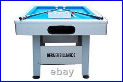 Weather Proof/outdoor Rectangular Bumper Pool Table In Silver Berner Billiards