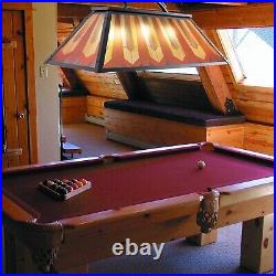 Wellmet Tiffany Style Pool Table Lamp Hanging, Billiards Light for Game Room