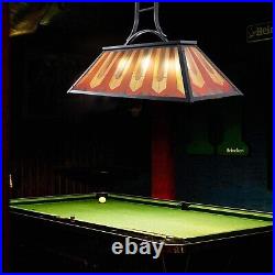 Wellmet Tiffany Style Pool Table Lamp Hanging, Billiards Light for Game Room